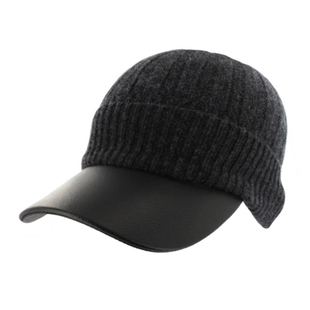 BERRETTO MAGLIA VISIERA PELLE