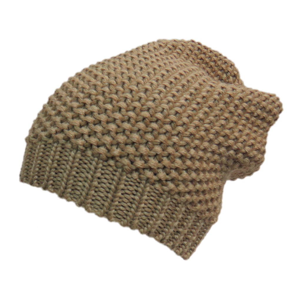 CUFFIA MAGLIA RISO MISTO LANA
