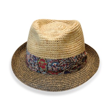 CAPPELLO RAFFIA E TRECCIA CARTA 453